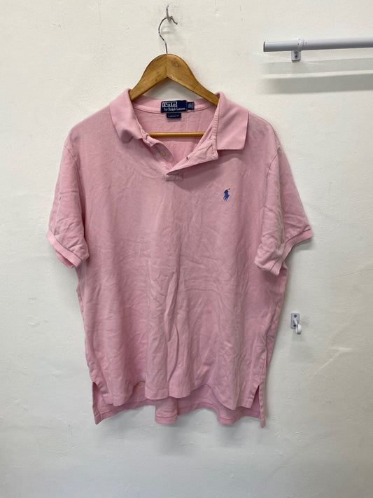 Fabulous Polo Ralph Lauren Polo Shirt Custom Fit XXL Pink KM001
