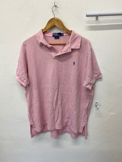Fabulous Polo Ralph Lauren Polo Shirt Custom Fit XXL Pink KM001
