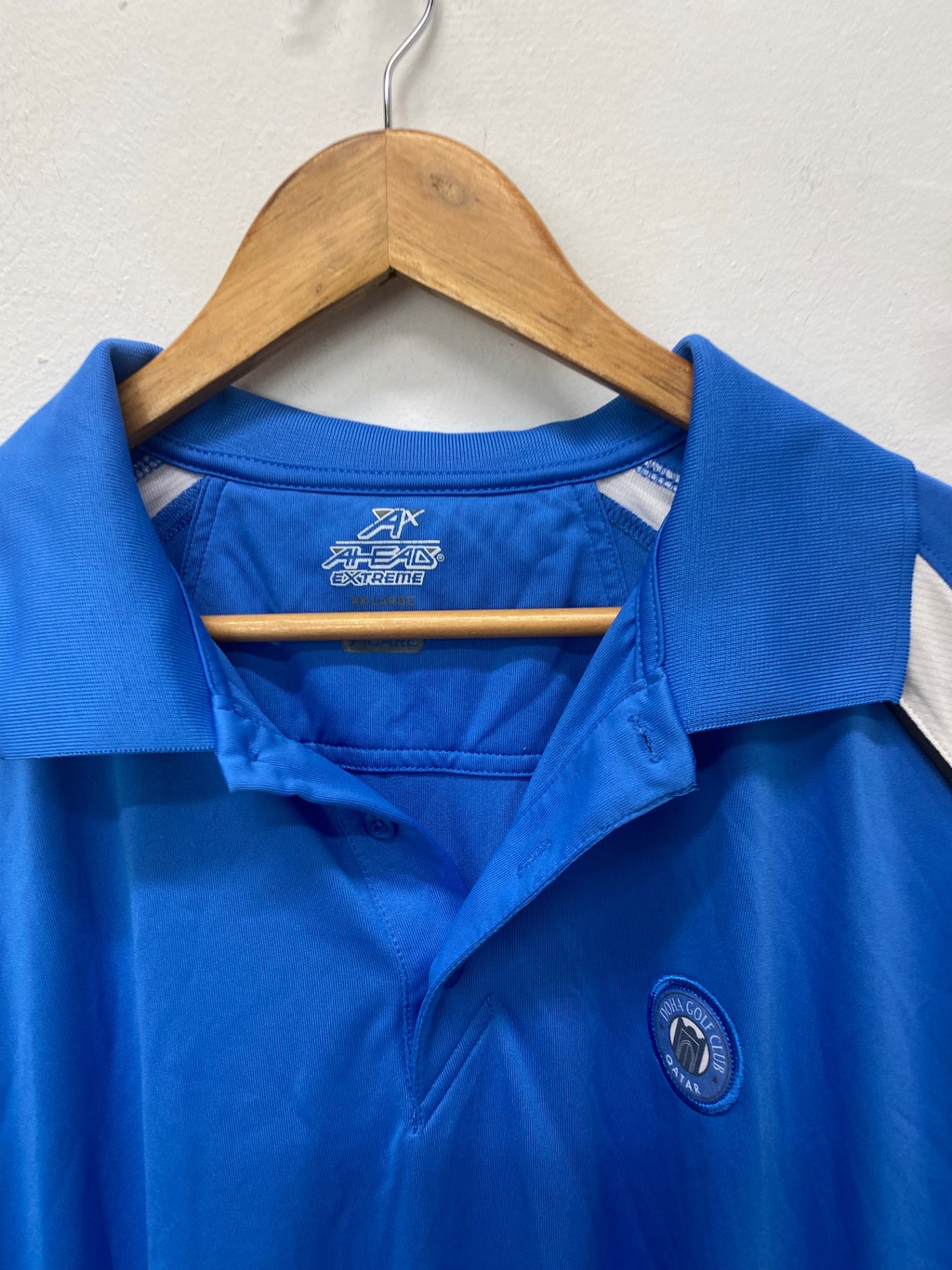 Fabulous Doha Golf Club Qatar Polo Shirt XXL Blue LK006