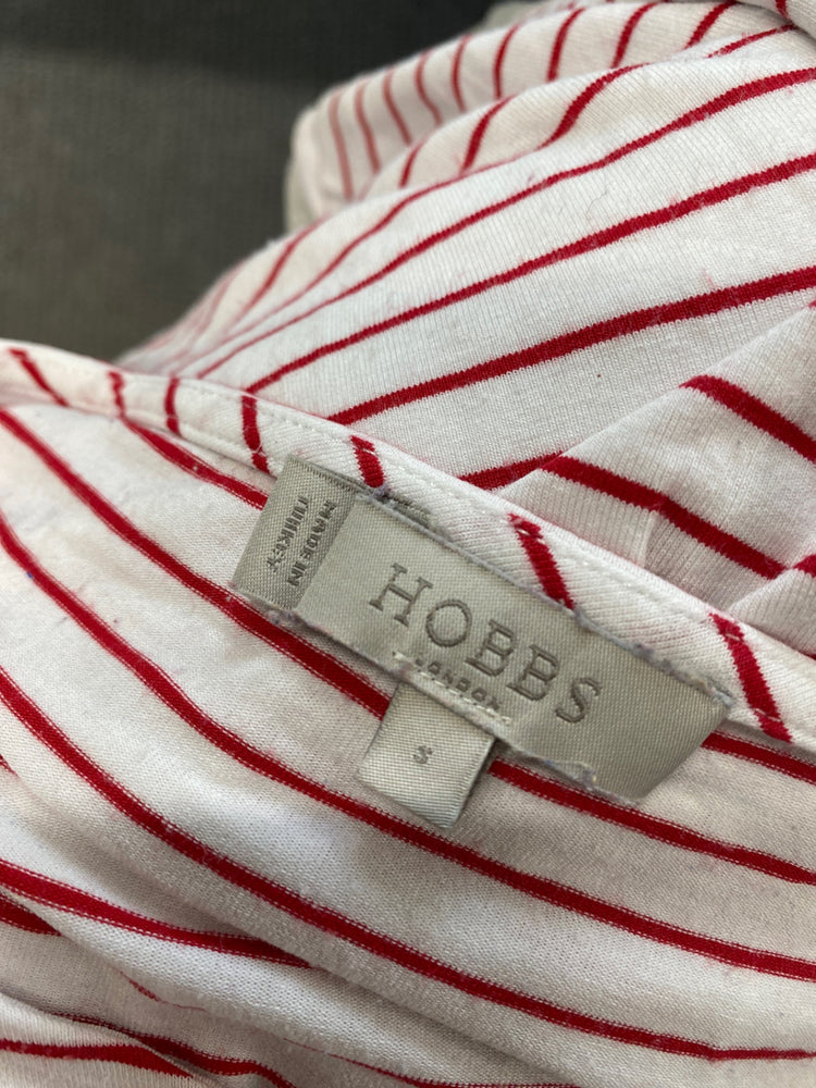 Fabulous Hobbs Top S White with Red Stripes WLH01 