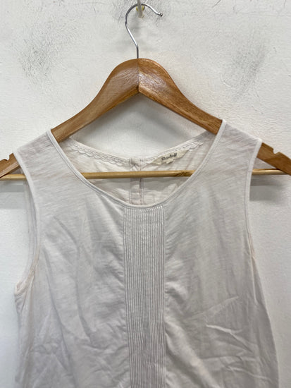 Fabulous White stuff Tank Top UK 10 White broderie WLH01