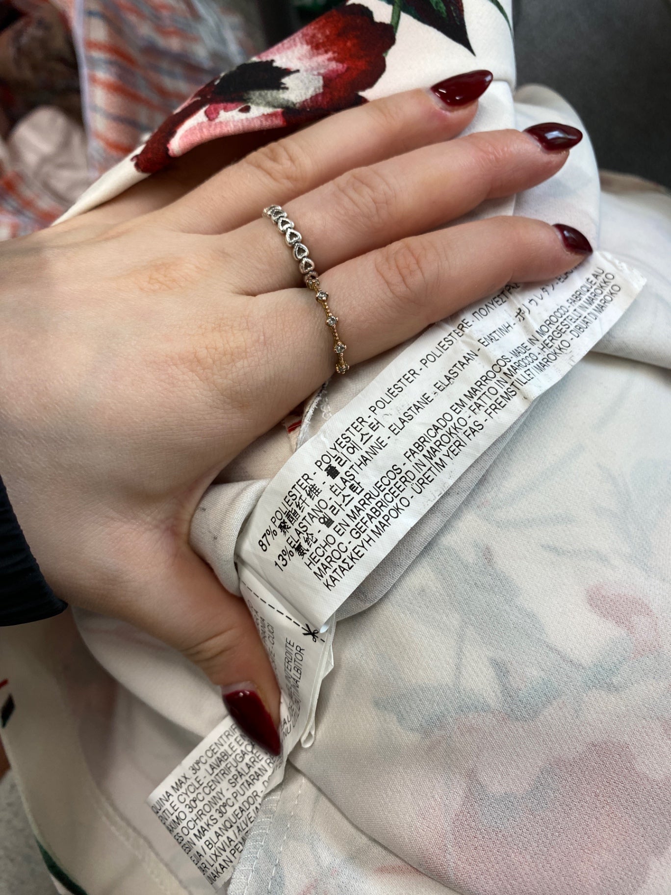 Fabulous Zara Dress M Floral Cream WLH01