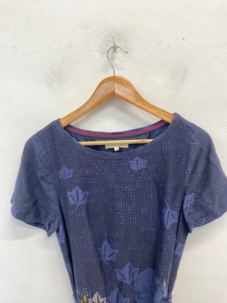 Fabulous White stuff Dress UK 10 Navy Blue autumn WLH01