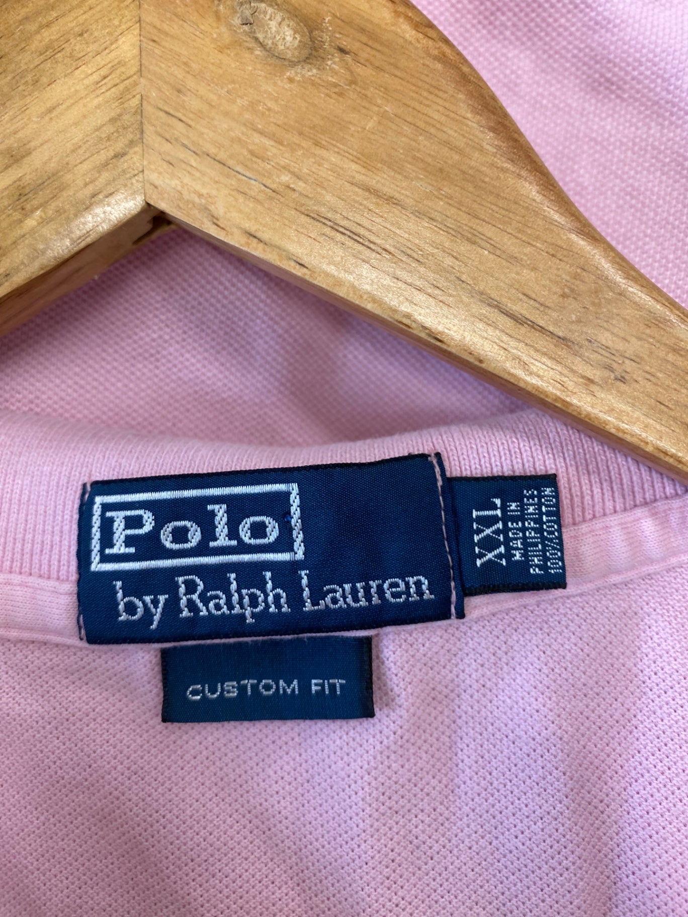 Fabulous Polo Ralph Lauren Polo Shirt Custom Fit XXL Pink KM001