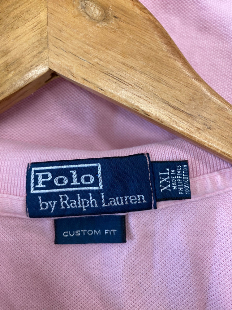 Fabulous Polo Ralph Lauren Polo Shirt Custom Fit XXL Pink KM001