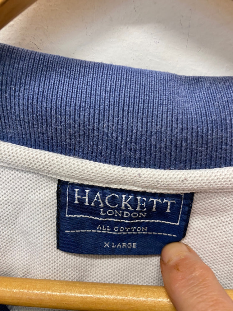 Fabulous Hackett Polo Shirt pure  cotton  XL Blue men’s KM001