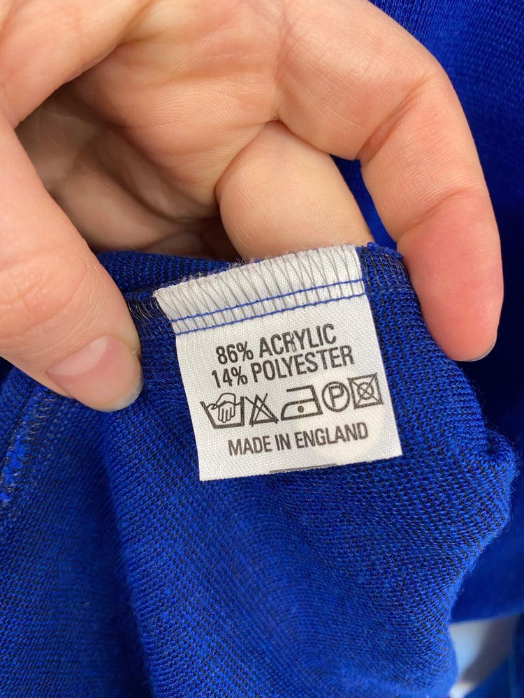 Fabulous Vintage Richard Stump Dress UK 18 Blue LB001