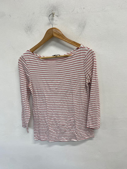 Fabulous Hobbs Top S White with Red Stripes WLH01 