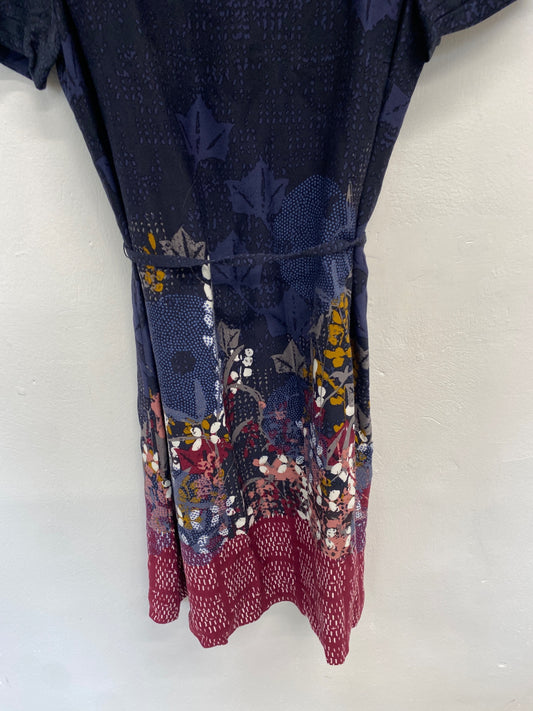 Fabulous White stuff Dress UK 10 Navy Blue autumn WLH01