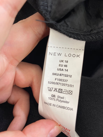 Fabulous New Look Trousers UK 18 Black LB001