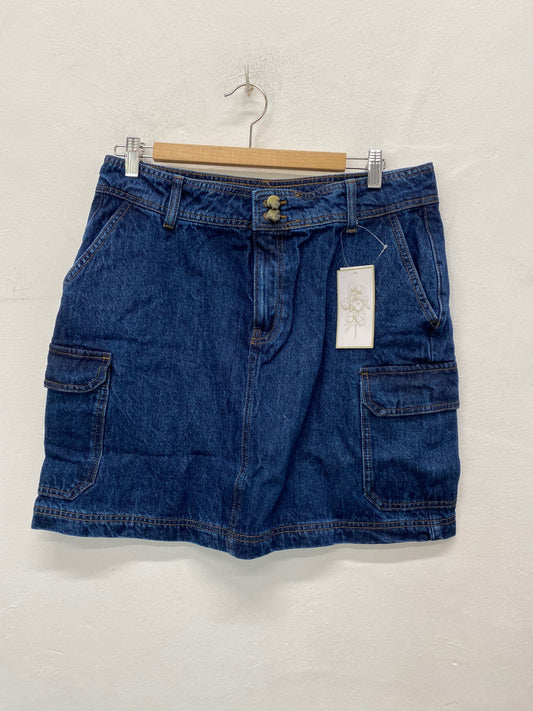 Fabulous V by Very Mini Skirt 16 Dark Blue BNWT LB001