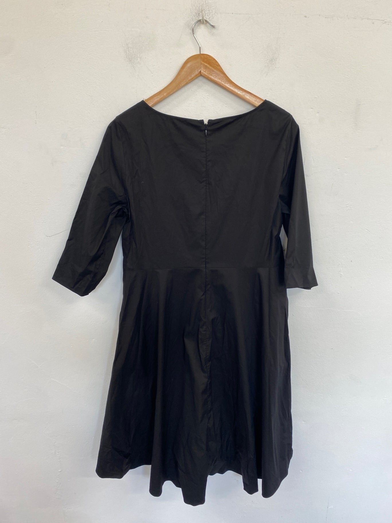 Fabulous COS Cotton Blend Dress Uk 12 Black LB001