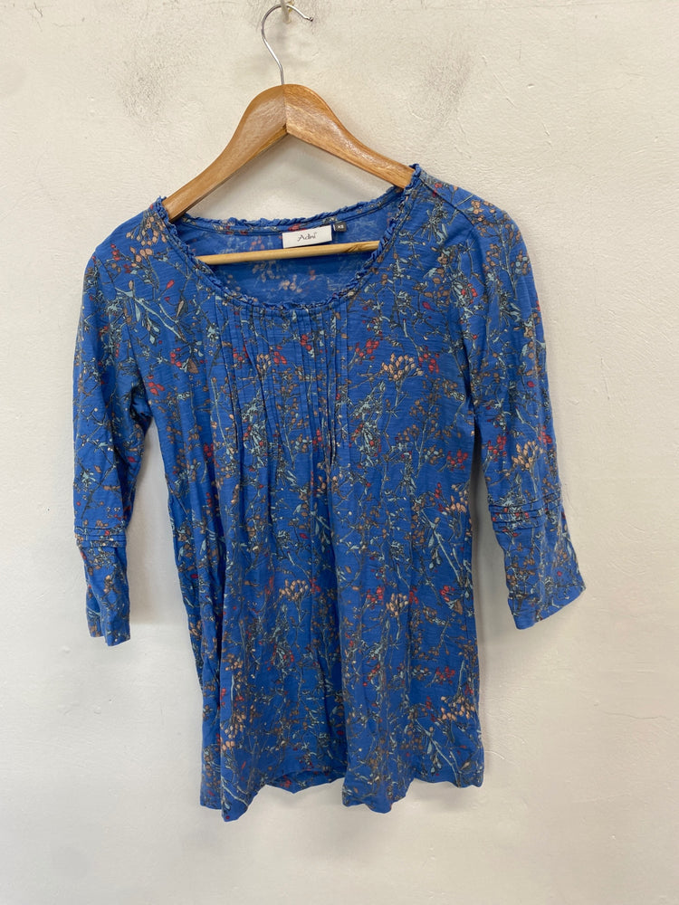 Fabulous Adini Blouse Uk xs Blue floral WLH01