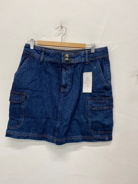 Fabulous V by Very Mini Skirt 16 Dark Blue BNWT LB001