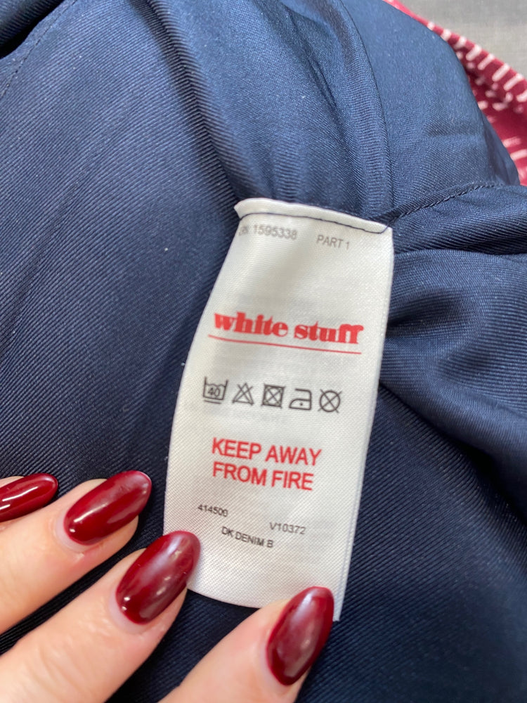 Fabulous White stuff Dress UK 10 Navy Blue autumn WLH01