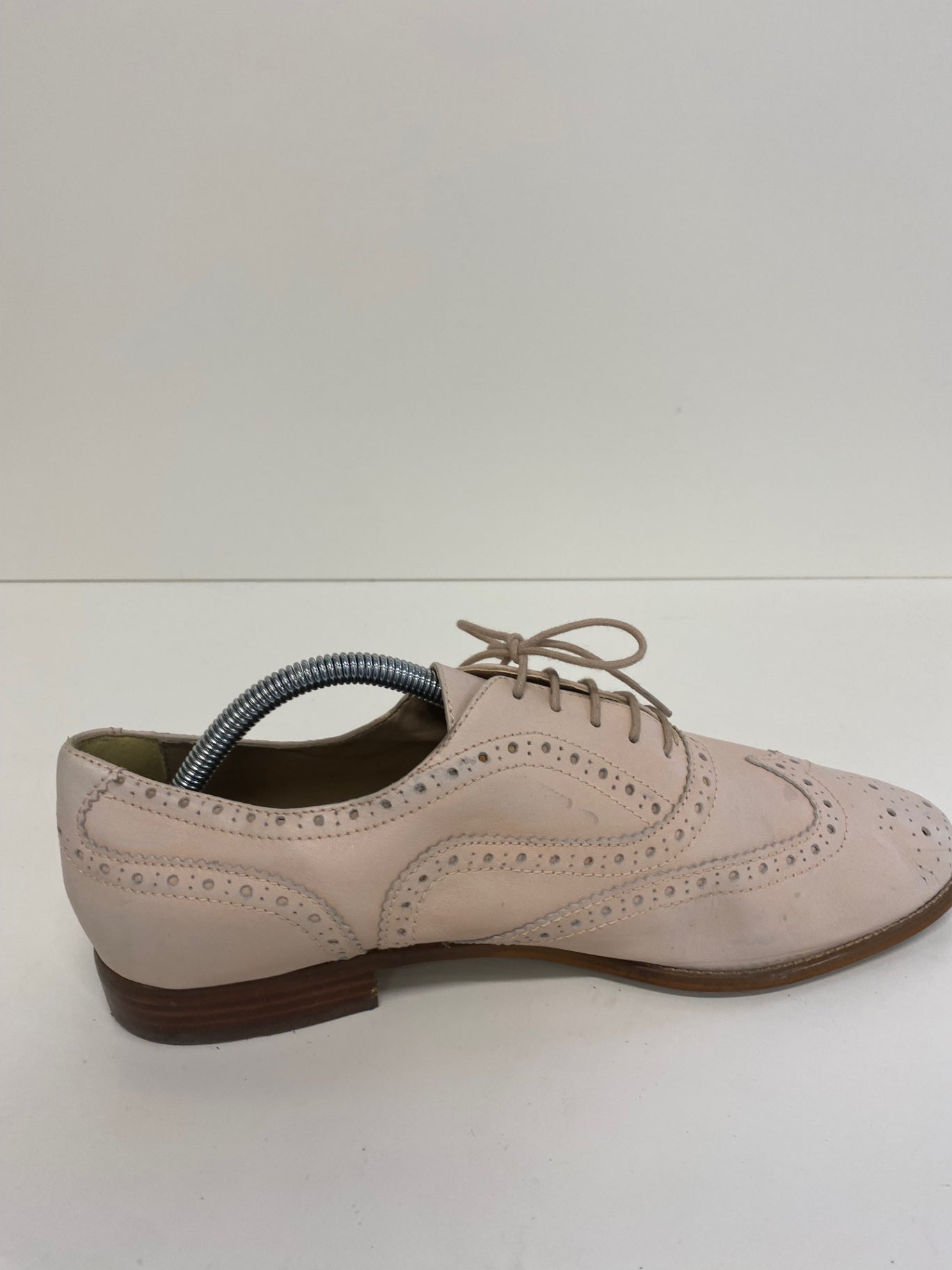 Fabulous Autograph leather Brogues UK 8 blush Pink Occasion Party LK006