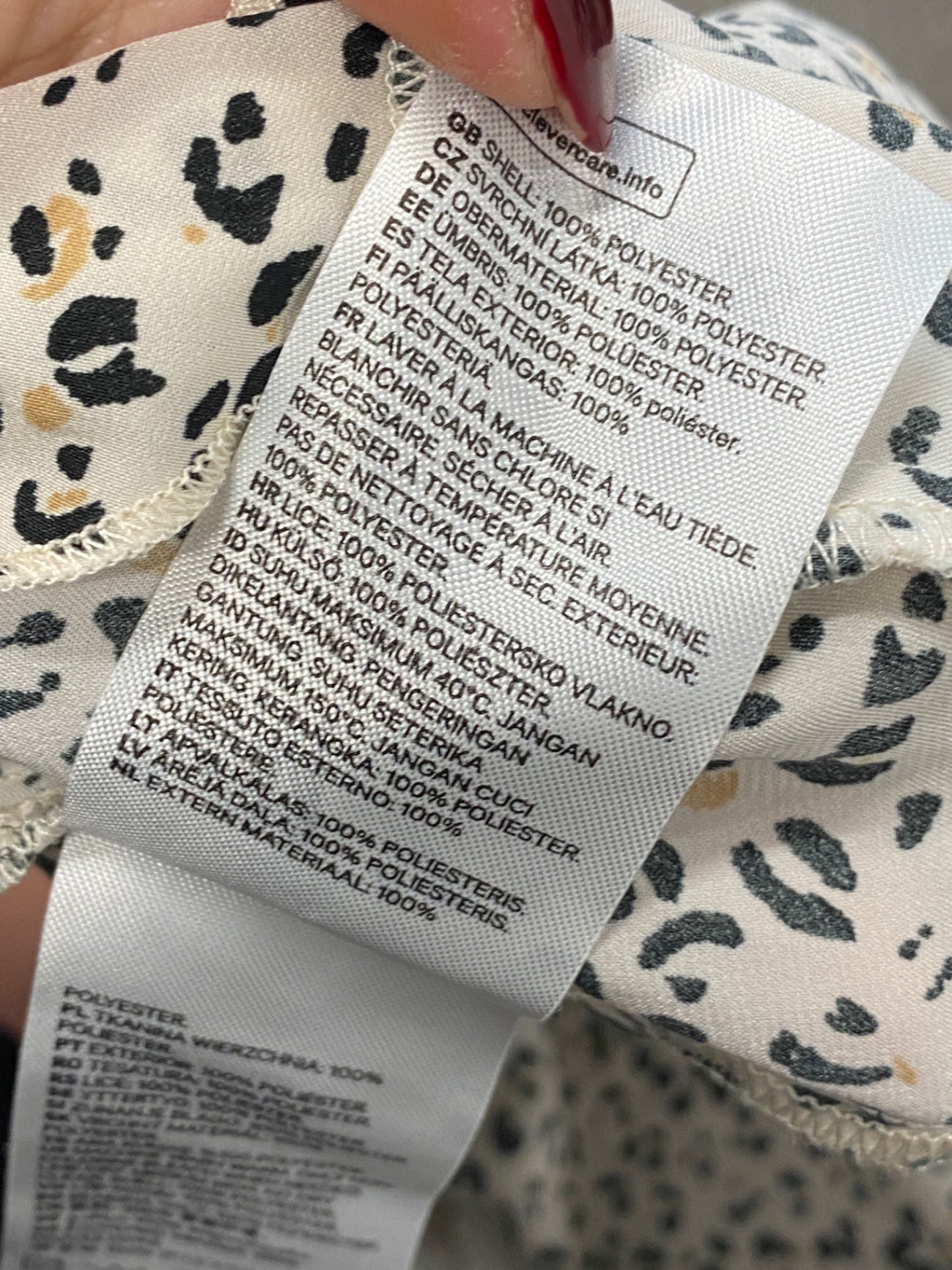 Gorgeous H&M Skirt Uk xs Beige with black leopard wrap tie boho western RG020