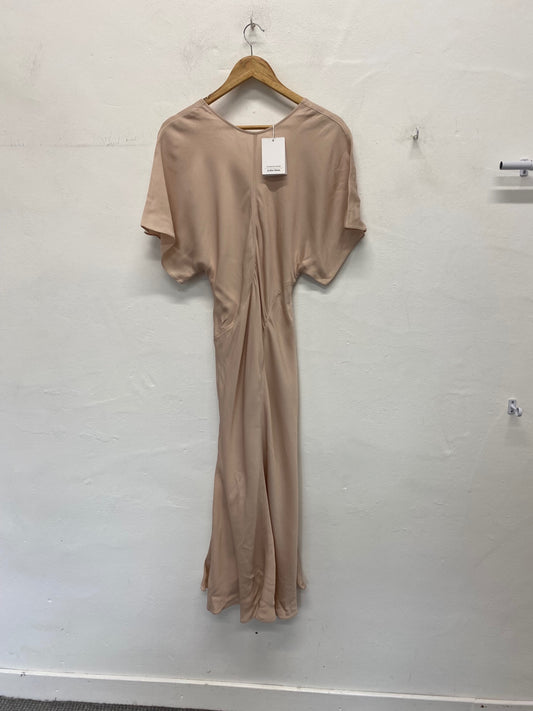 Fabulous & Other Stories Midi Dress UkS Beige Evening occasion RG020
