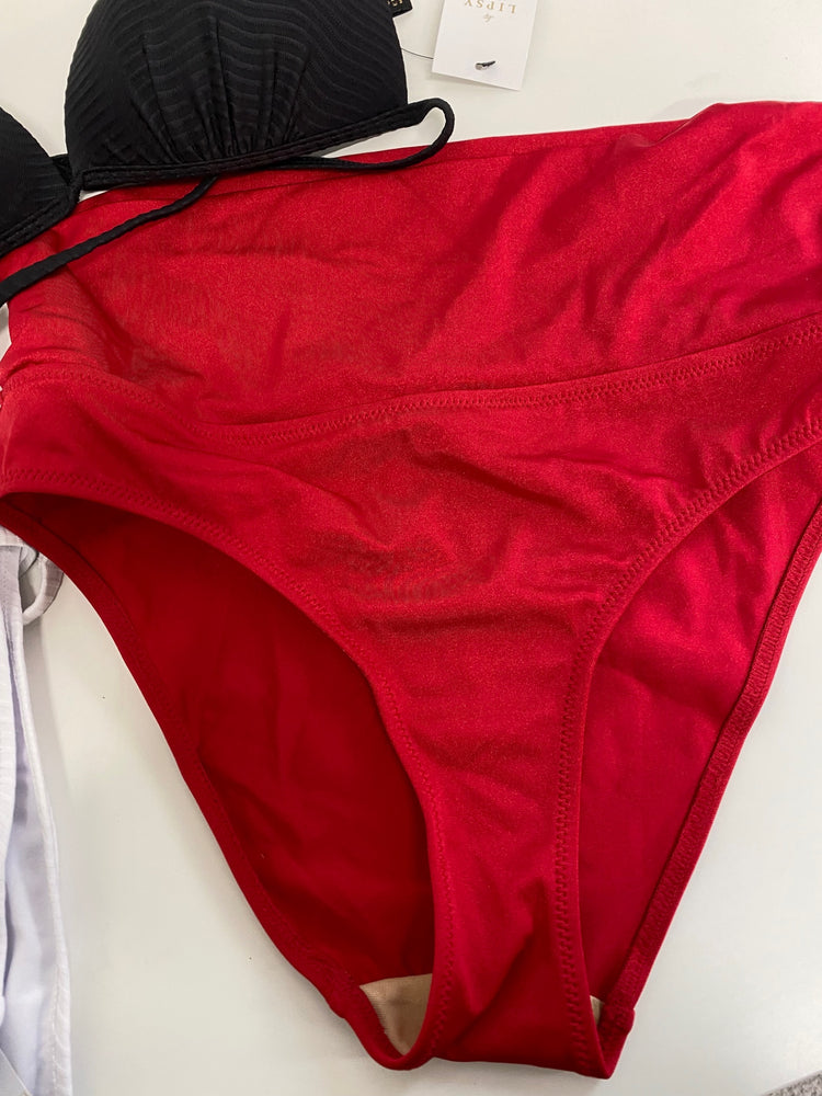 Gorgeous LIPSY Bikini Bundle uk12 Red White RG020