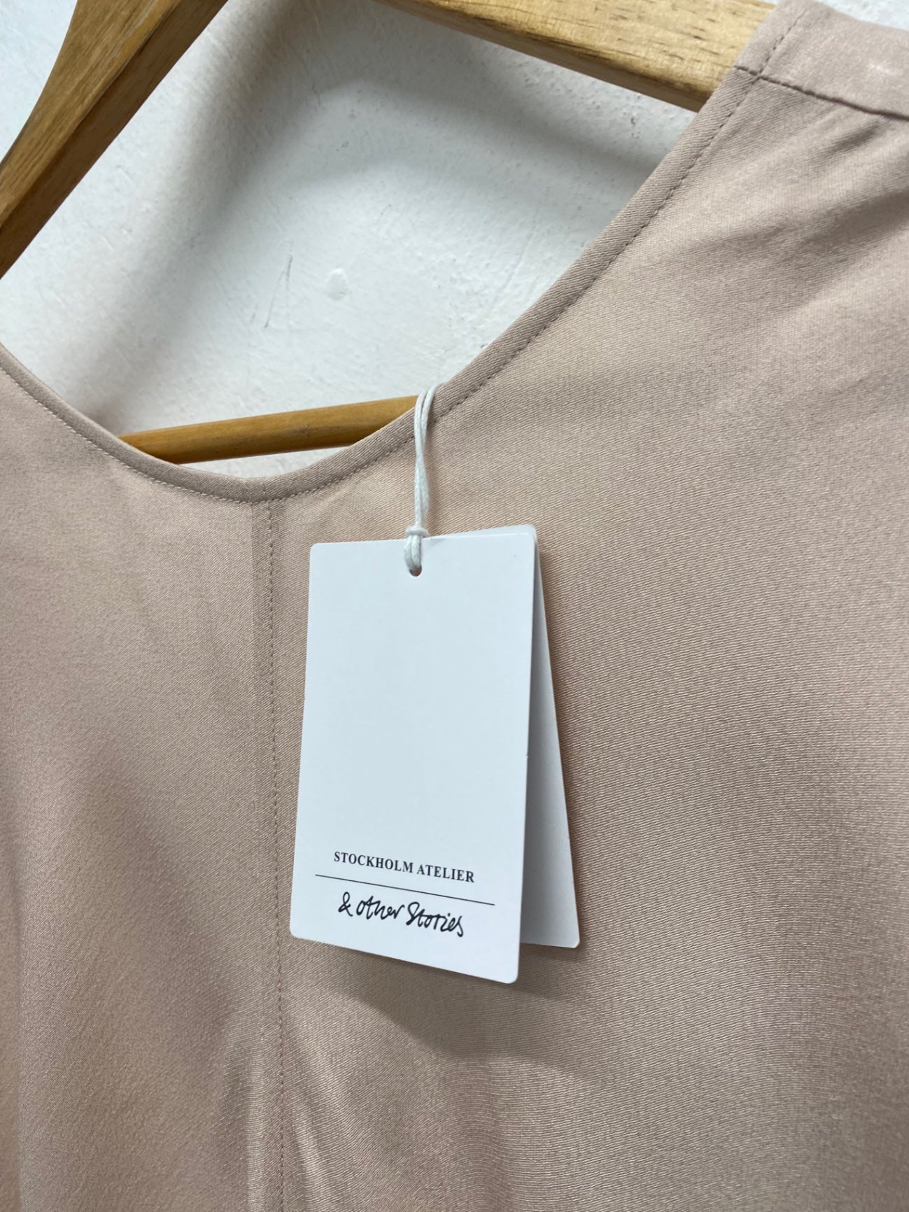 Fabulous & Other Stories Midi Dress UkS Beige Evening occasion RG020