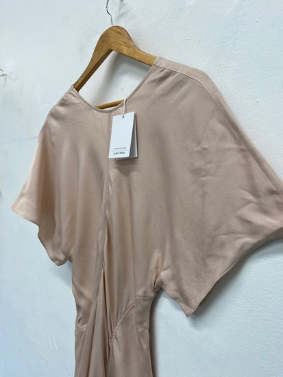 Fabulous & Other Stories Midi Dress UkS Beige Evening occasion RG020