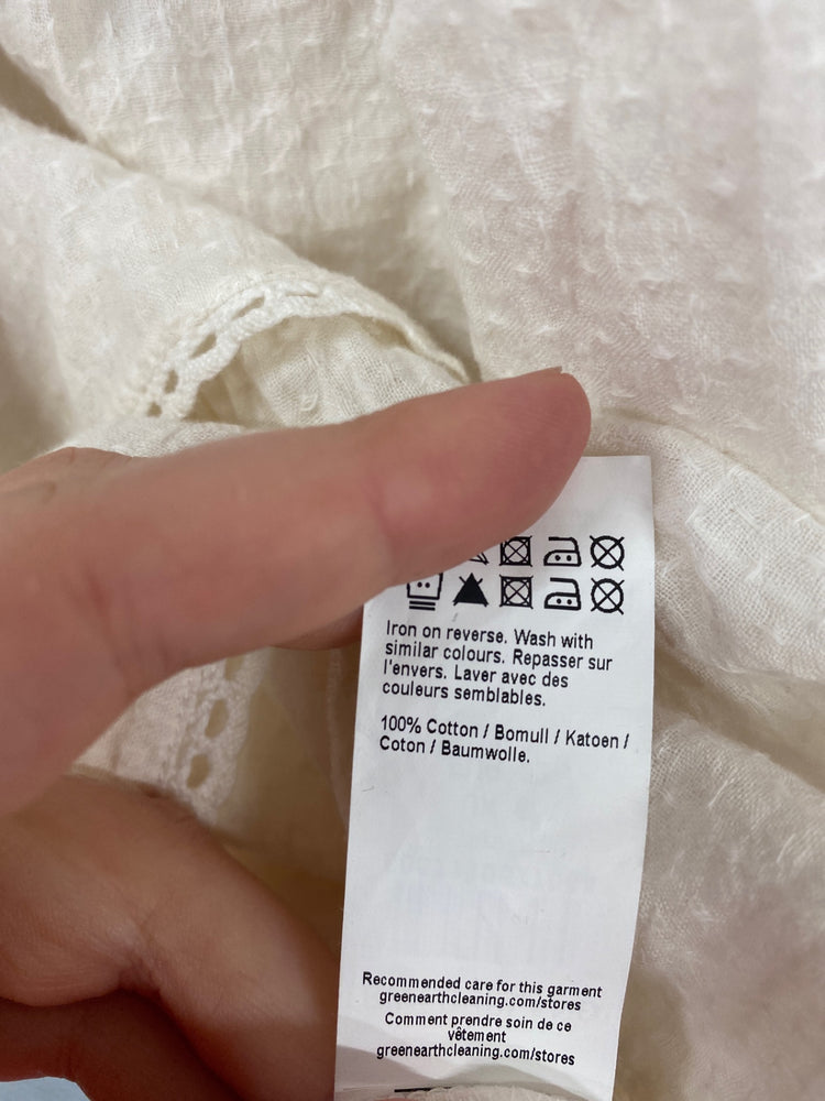 Boho Chic River Island Mini Dress Uk 6 Cream Lace RG020