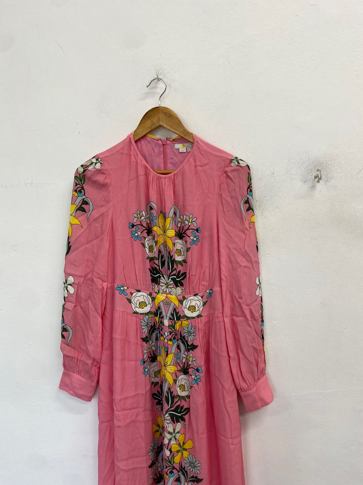 Fabulous Boden Maxi dress UK 8 Pink floral RG020