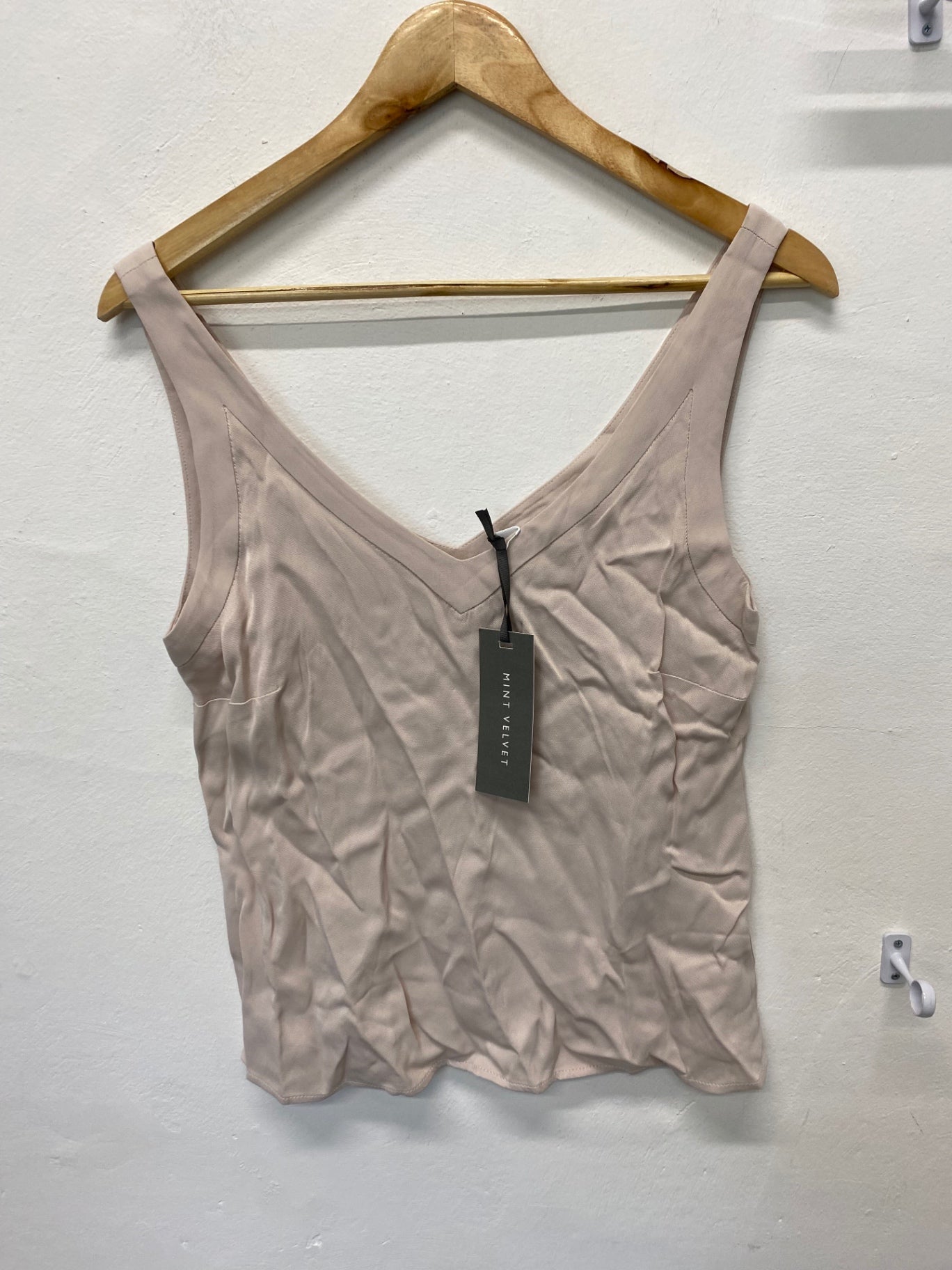 Fabulous MINI VELVET Camisole UkXS oyster blocked detail RG020