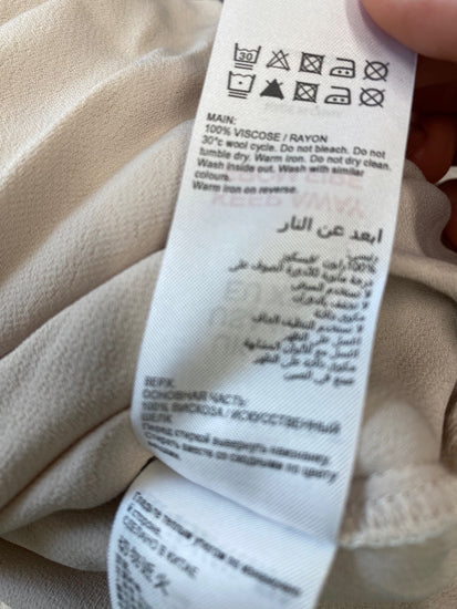 Fabulous MINI VELVET Camisole UkXS oyster blocked detail RG020