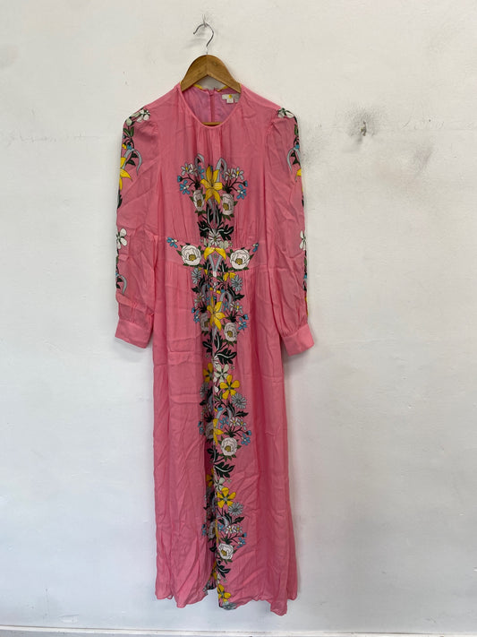 Fabulous Boden Maxi dress UK 8 Pink floral RG020