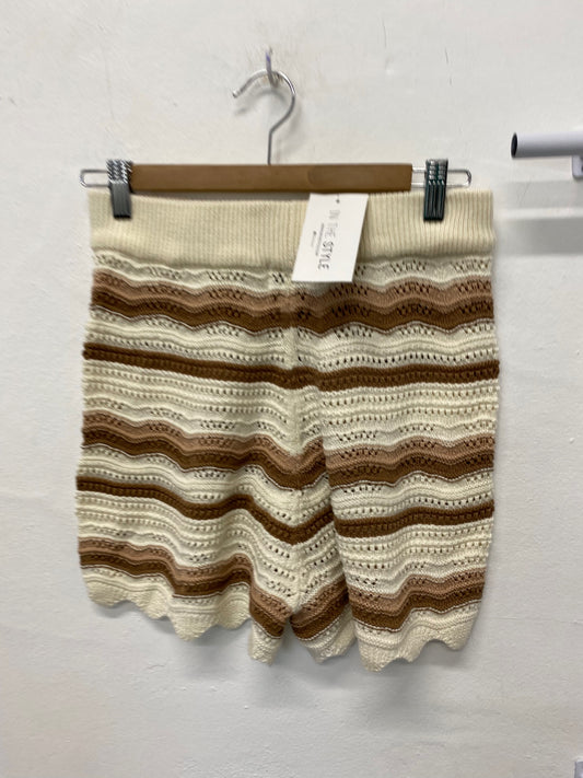 Fabulous IN THE STYLE boho Shorts 10/12 Beige Brown RG020