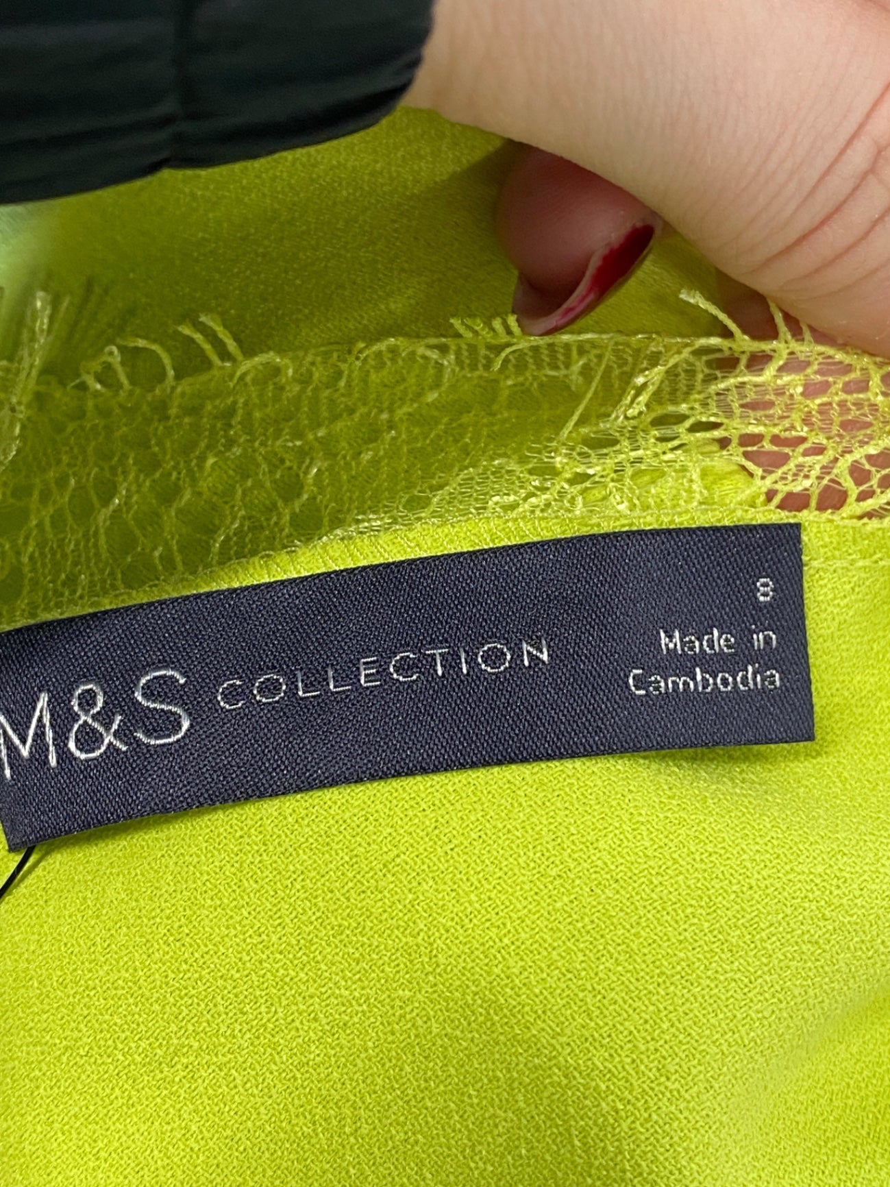 Fabulous Marks & Spencers Tank Top UK 8 Lime Green RG020
