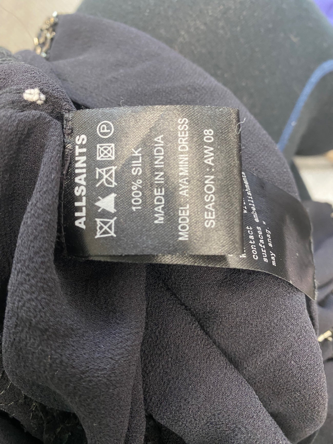 Gorgeous All Saints Kimono uk8 boho vintage 06 chic Black RG020