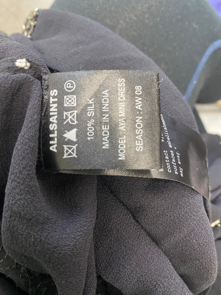 Gorgeous All Saints Kimono uk8 boho vintage 06 chic Black RG020