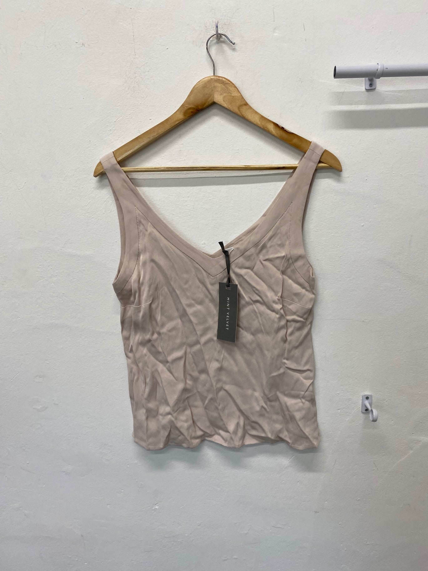 Fabulous MINI VELVET Camisole UkXS oyster blocked detail RG020