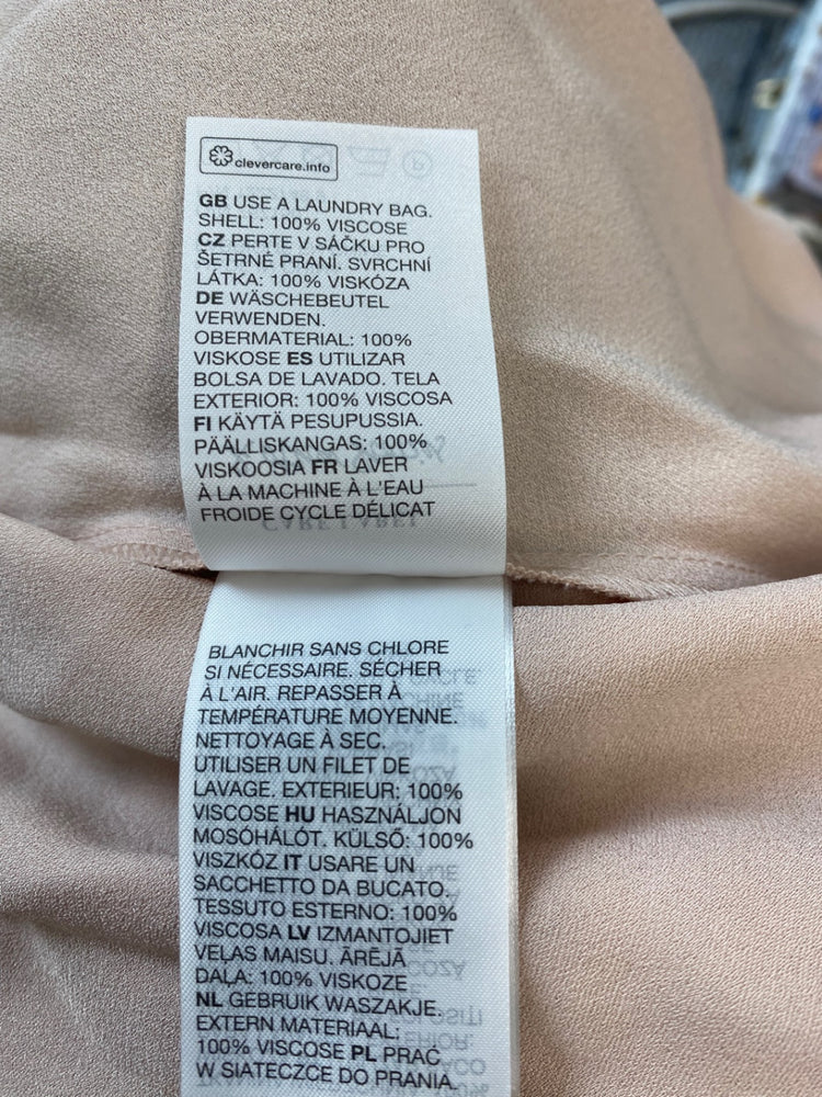 Fabulous & Other Stories Midi Dress UkS Beige Evening occasion RG020