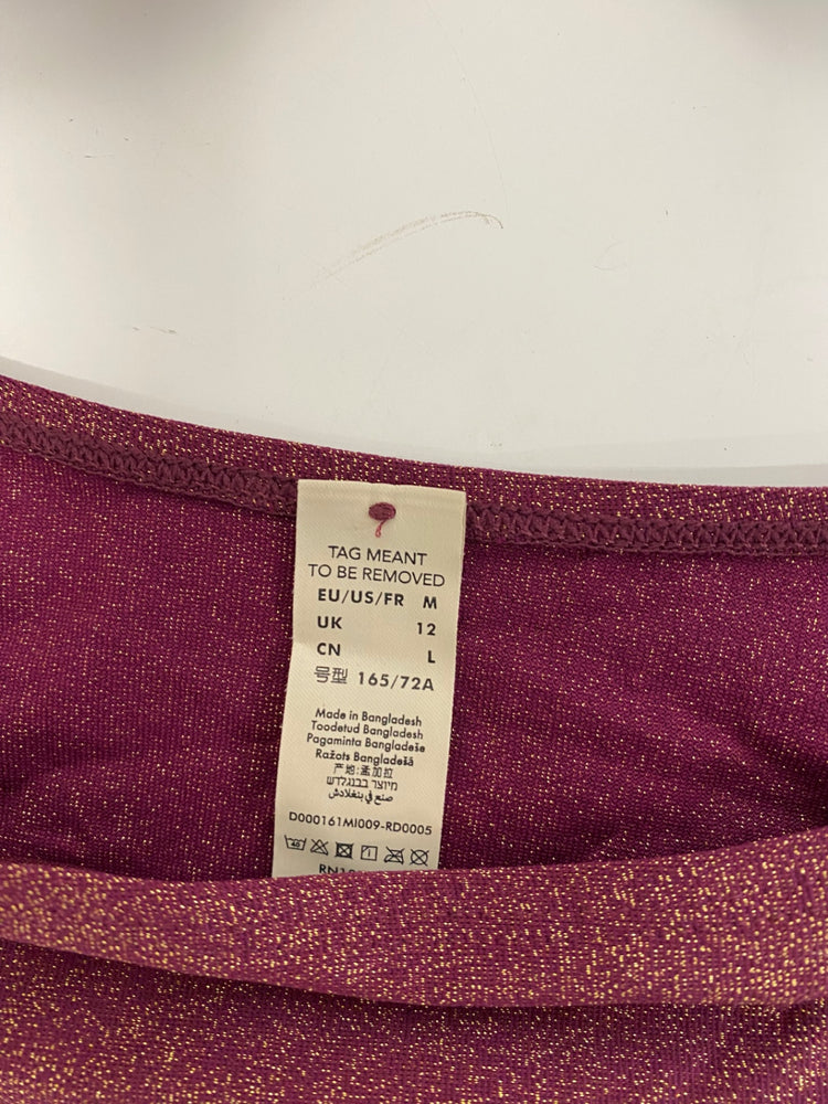 Gorgeous Hop Yun Bikini Uk 12 Burgundy with gold shimmer RG020