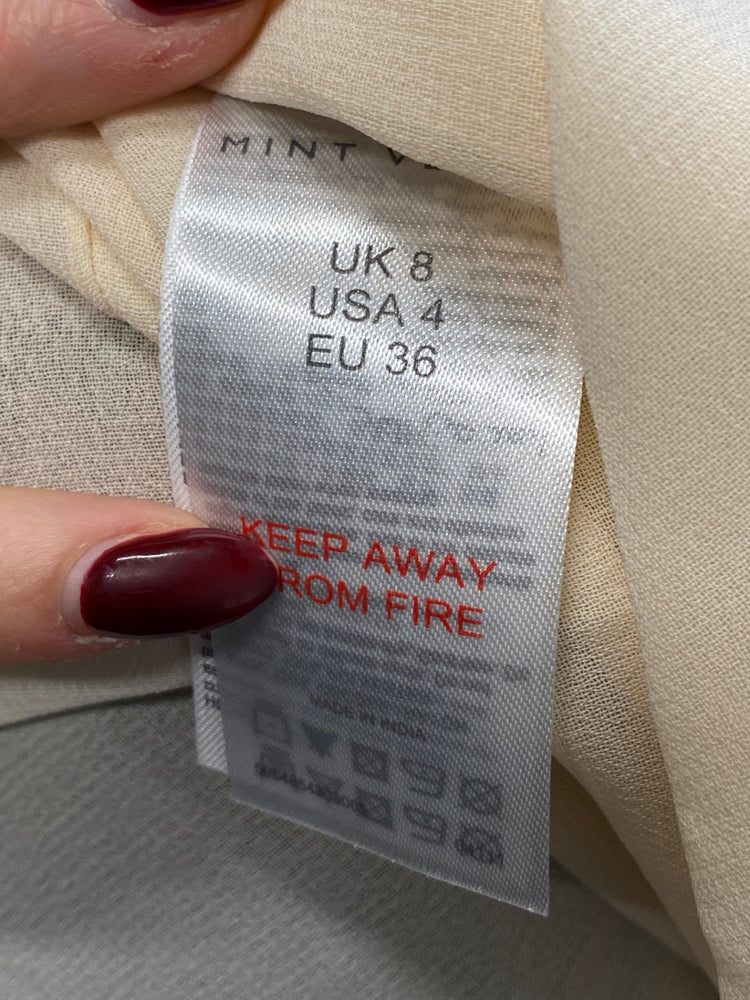 Fabulous Mint Velvet Maxi Dress UK 8 Brown snakeprint and beige RG020