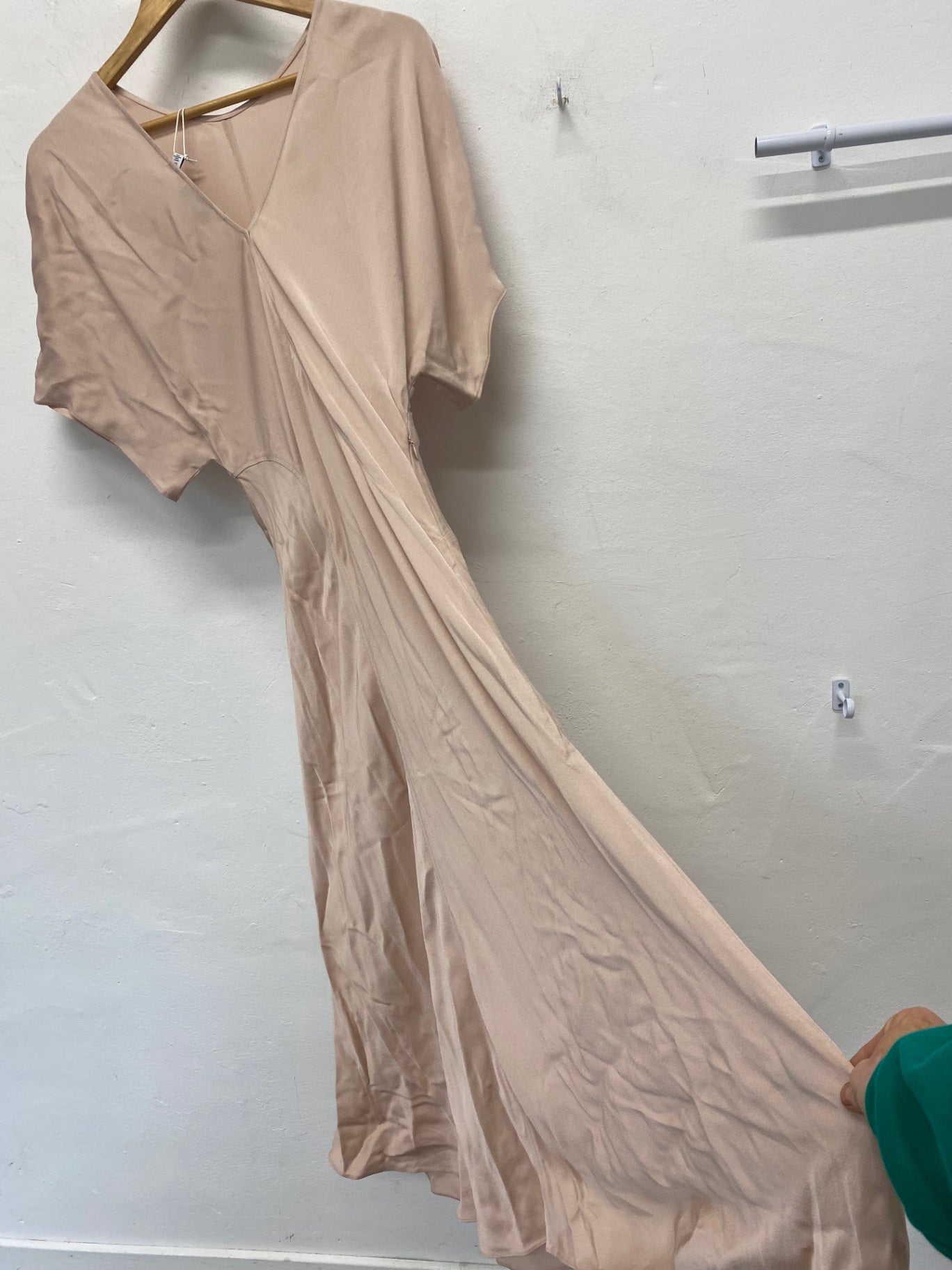 Fabulous & Other Stories Midi Dress UkS Beige Evening occasion RG020