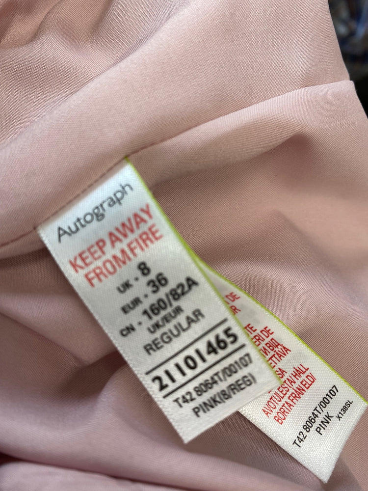 Fabulous Autograph Formal Dress Uk8 Blush Pink Occasion Events  RG020