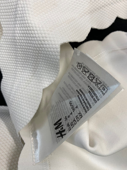 Gorgeous H&M Bikini uk8 White Cup 32C scallop edge RG020