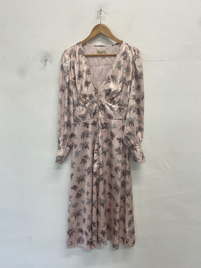 Fabulous Lace & Beads Midi Dress S Blush Pink RG020