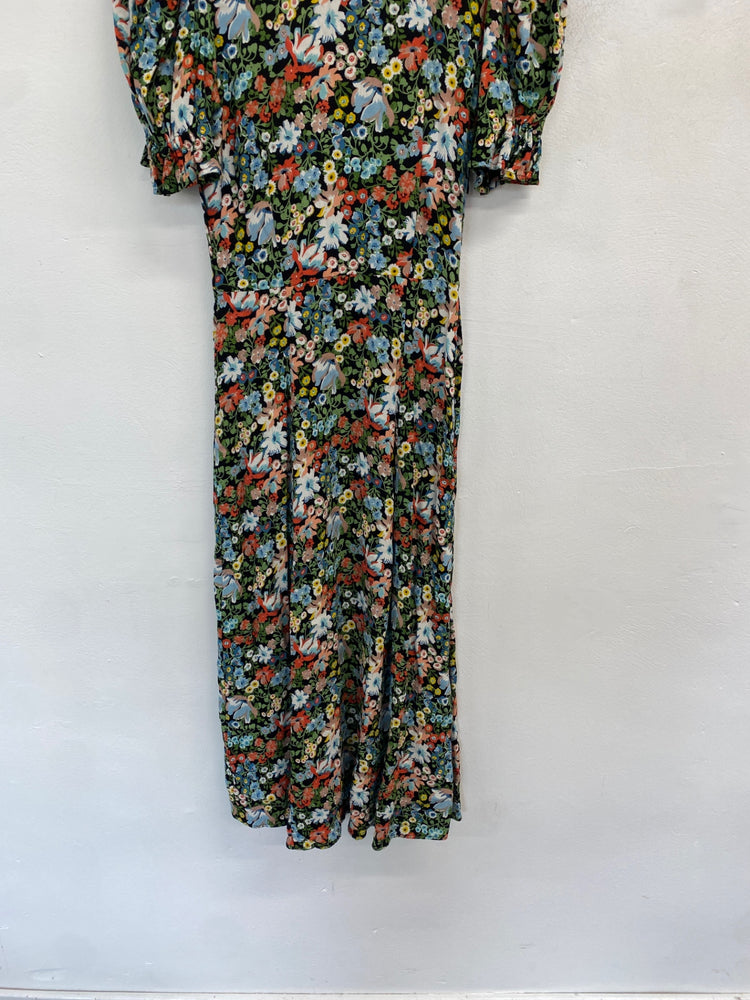 Fabulous Marks & Spencers Maxi Dress Uk 6 Multicolor Floral RG020