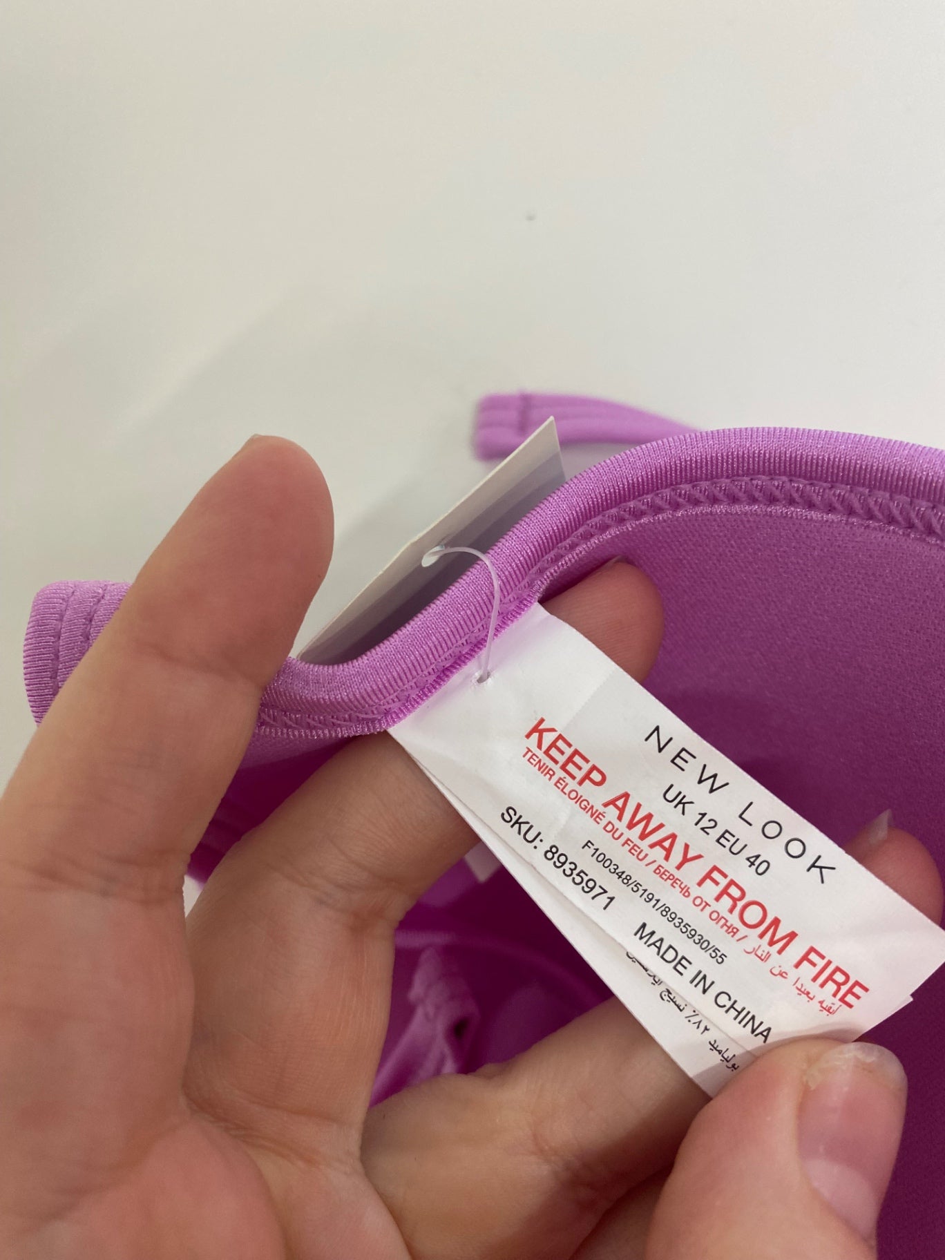 Fabulous New Look Bikini Uk 12 Pink RG020