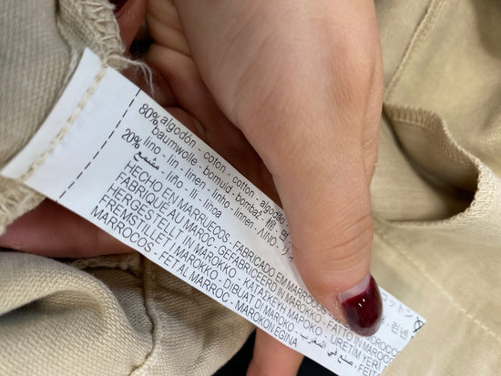 Gorgeous Bershka Dress S Beige button up belted safari dress CP002