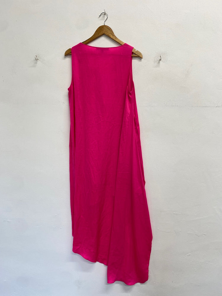 Gorgeous BCBG Maxazria Dress Uk M Pink floral y summer festival vibe DF001