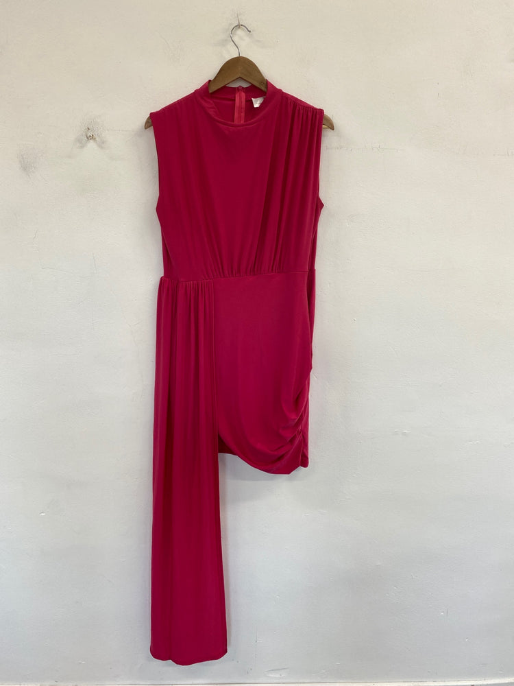 Gorgeous Forever Unique Mini Dress UK 18 Hot Pink DF001