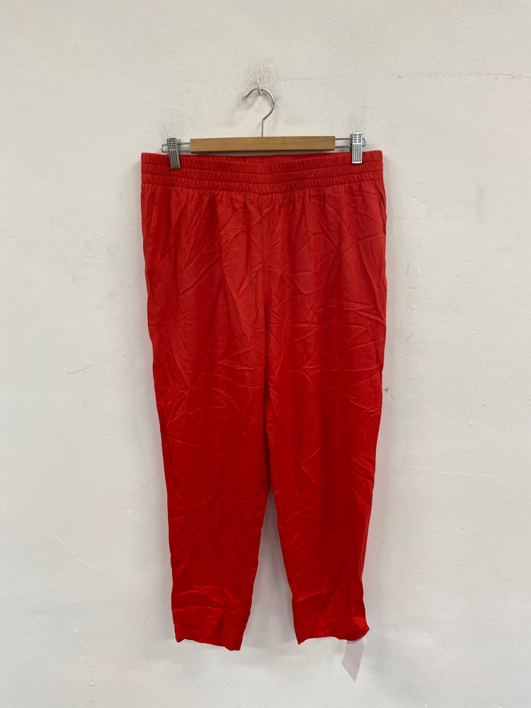 Stunning Baukjen Straight Leg Pants UK 14 Red KM001