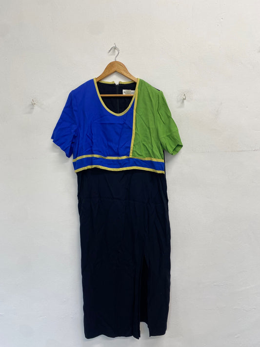 Gorgeous Betsys things Dress UK 16 colour block office wear dress KM001