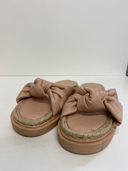 Gorgeous ASOS Sandals Uk7 rose beige hessian details DF001